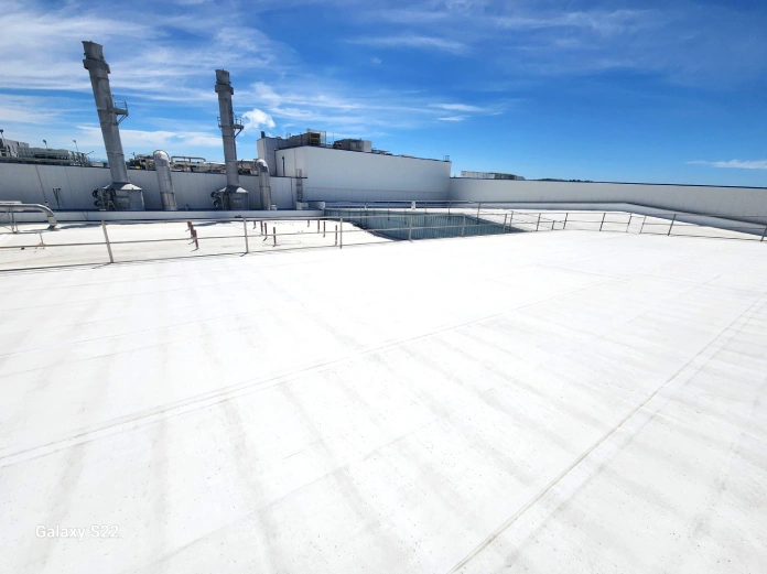 Safety first - commercial roofing workspace